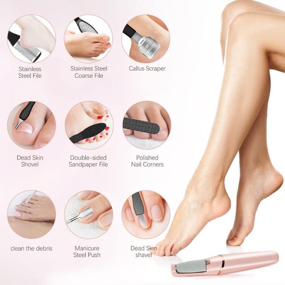 Electric Callus Remover Feet Professional Matte Pedicure Tools Foot - Picture 9 of 11